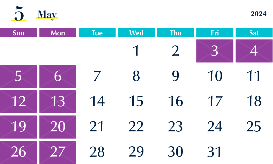 5月の診療日カレンダー